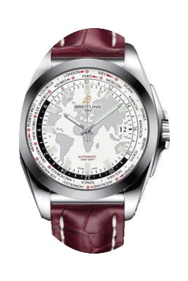 Breitling Galactic Unitime White Dial Bu...