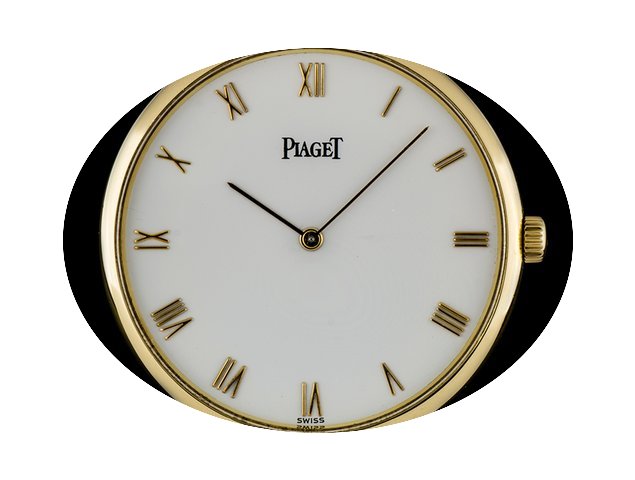 Piaget 18k Yellow Gold White Roman Dial ...