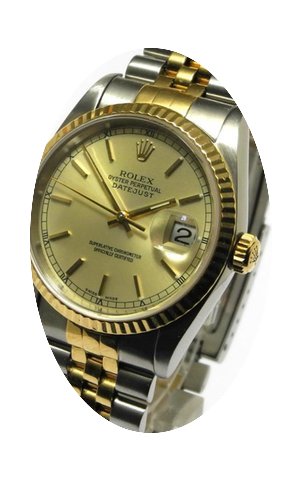 Rolex Datejust Stahl 18kt Gg 750er Mit J...