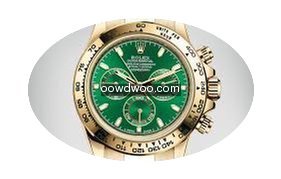 Rolex 18K Yellow Gold Green Cosmograph D...