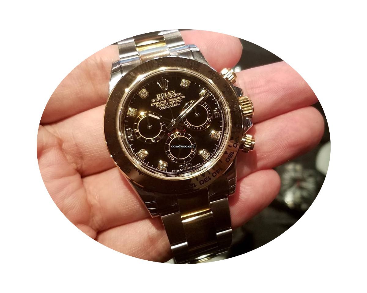 Rolex 116503 Black Dial with Diamonds Co...