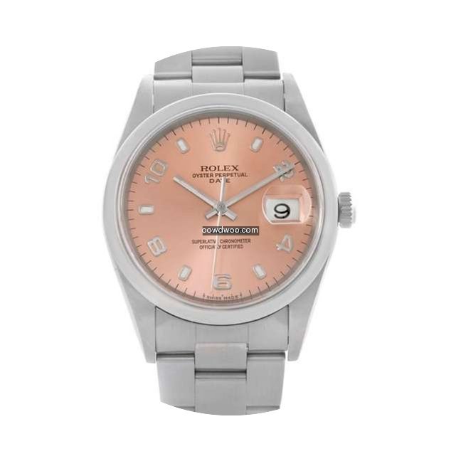 Rolex Oyster 34mm date - salmon dial 152...