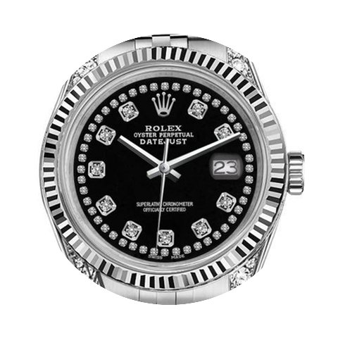 Rolex Ladies Rolex 31mm Datejust Black C...