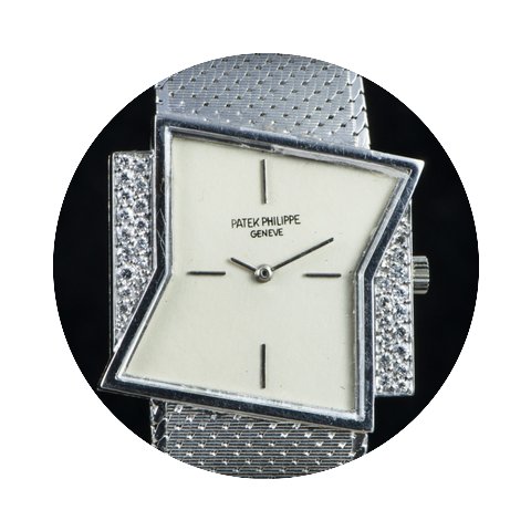 Patek Philippe 3497 Asymetrical white go...