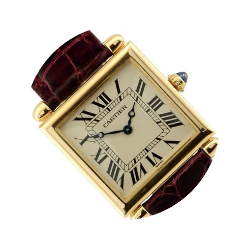Cartier TANK OBUS 16302 YELLOW GOLD FULL...