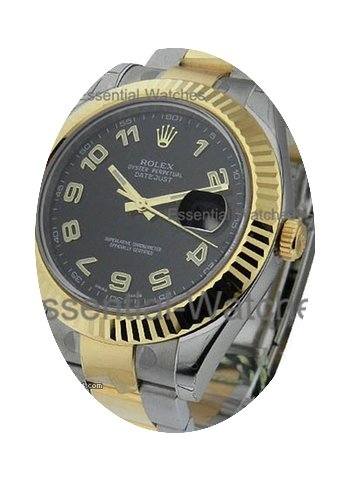 Rolex Used Datejust II 2 Tone with Black...