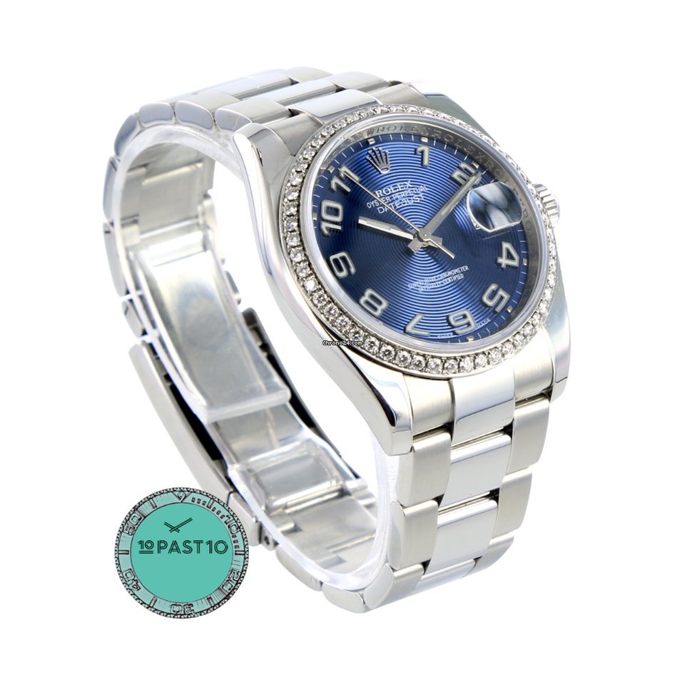 Rolex Datejust custom diamond bezel - 1 ...