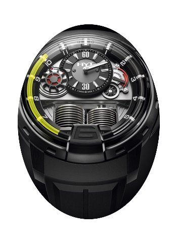 HYT H1 Titanium DLC Black Dial Men's Wat...