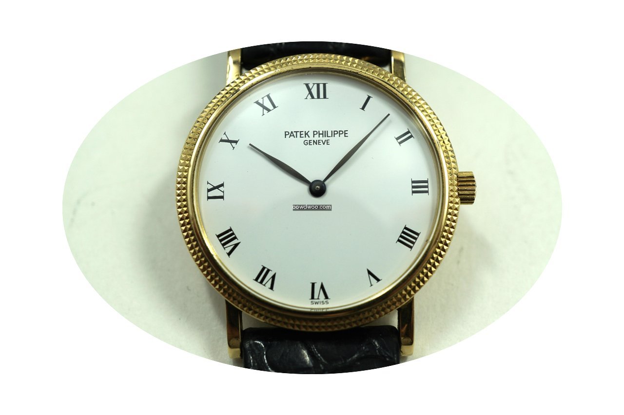 Patek Philippe Calatrava 18k yellow gold...