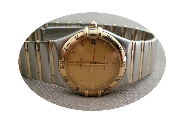Omega Constellation Mens Watch Gold Stee...
