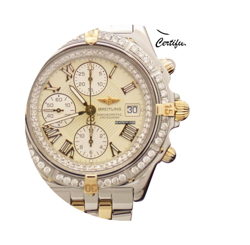 Breitling Crosswind Automatic 18K Gold &...