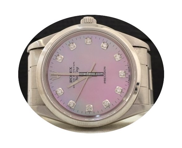 Rolex Air King Madre-pérola Rosa E Diam...