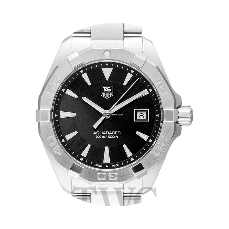 TAG Heuer Aquaracer Black Steel 40.5mm -...