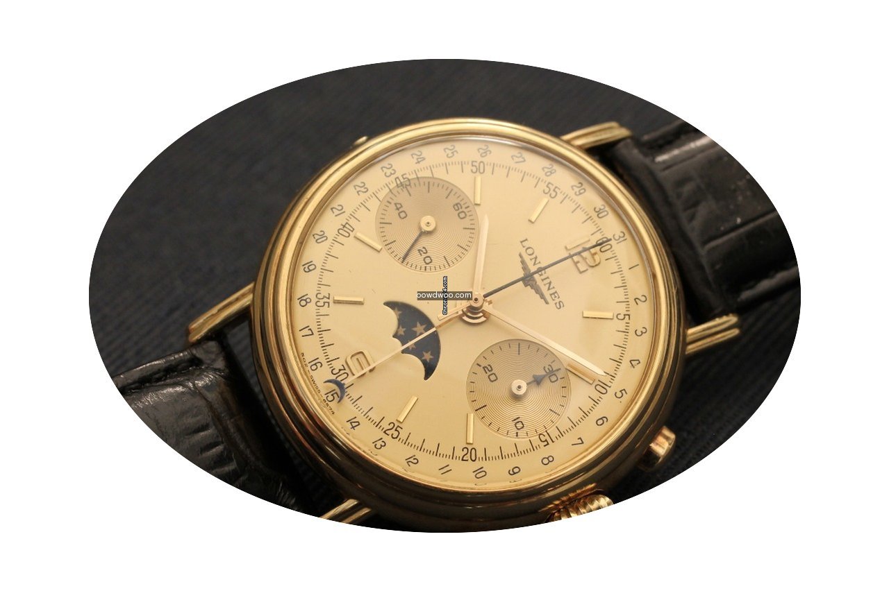 Longines chronograph yellow gold cal. 50...