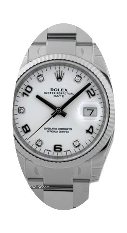 Rolex Date 115234 white Dia 115234...