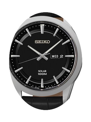 Seiko SNE363P2 Solar Herrenuhr 100M 43mm...