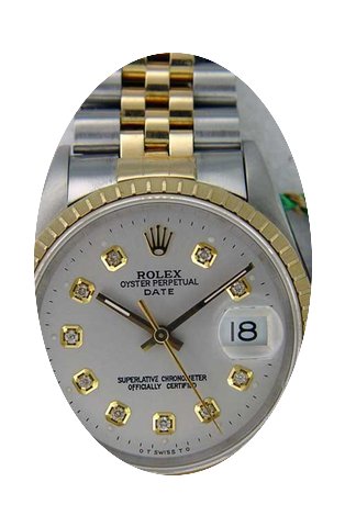 Rolex Mens Date 2-Tone Watch 1...