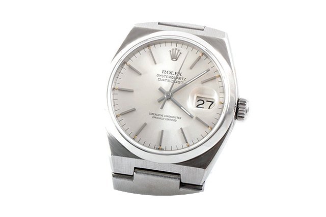 Rolex Mens SS Oyster Quartz Datejust - S...