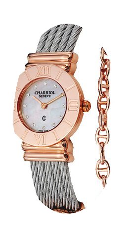 Charriol St Tropez Mother of Pearl Diamo...