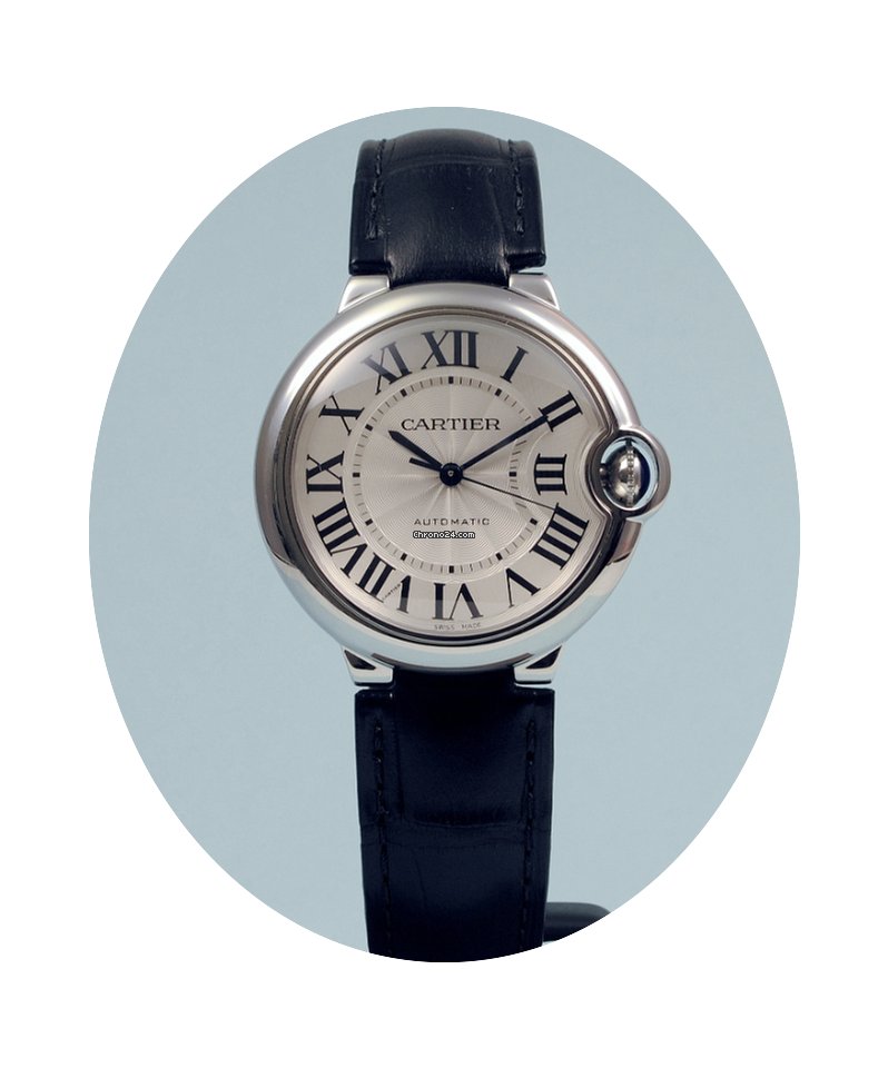 Cartier Ballon Bleu 36 mm Automatik Lede...