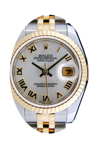Rolex Datejust 179173 26mm Silver Roman ...