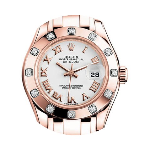 Rolex Datejust Pearlmaster White Dial 18...