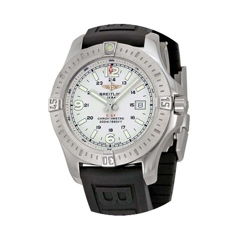 Breitling Colt Stratus Silver Dial Black...