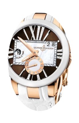 Ulysse Nardin Executive Dual Time Brown ...