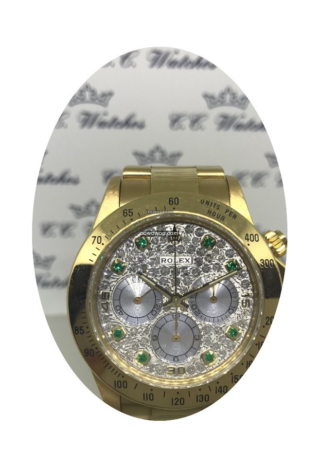 Rolex Daytona 16528 with diamon and smer...