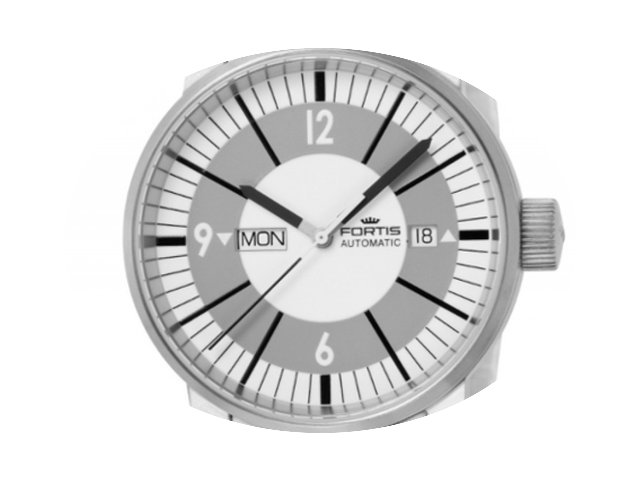 Fortis Spacematic Classic White Stahl Au...