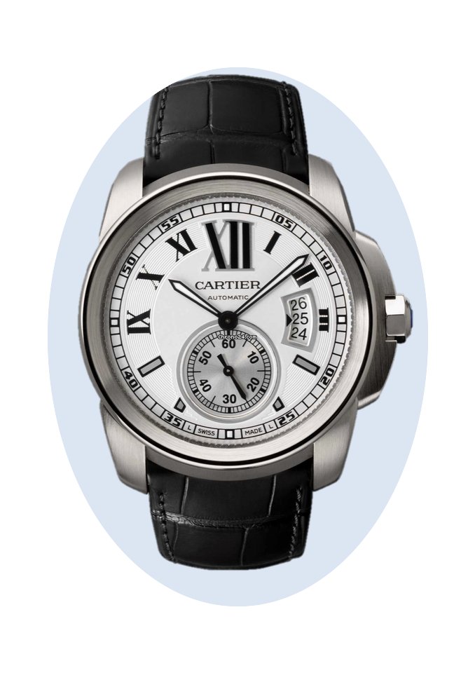 Cartier Calibre de Cartier Stahl Leder w...