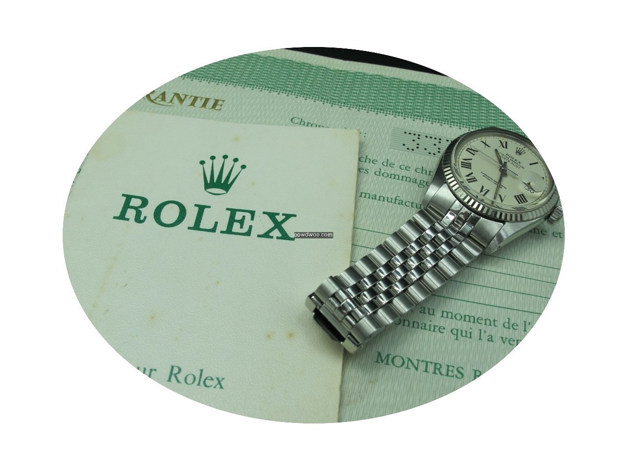 Rolex DATEJUST 1601 SS ORIGINAL White Cr...
