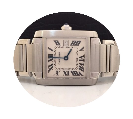 Cartier Tank Franceise Large White Dial ...