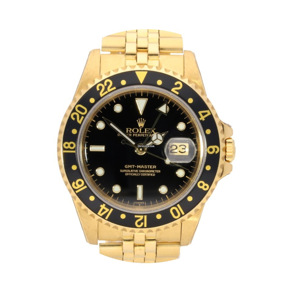 Rolex GMT Master 16758 - 18ct Yellow Gol...