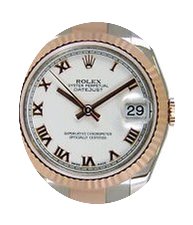 Rolex Datejust Ladies Midsize 178271-WHT...
