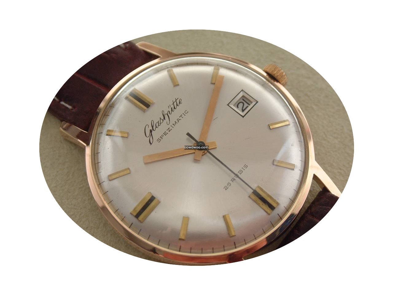 GUB Glashütte Spezimatic Goldhaube 36mm...