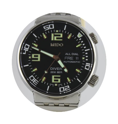 Mido All Dia Gent Diver 42mm Referenz M8...