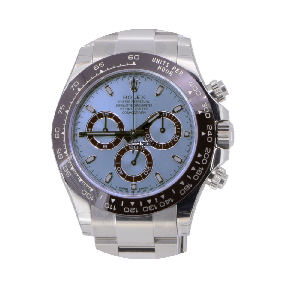 Rolex Daytona Platinum Ice Blue Dial and...