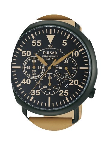 Pulsar Chronograph PT3479X1 schwarz beig...