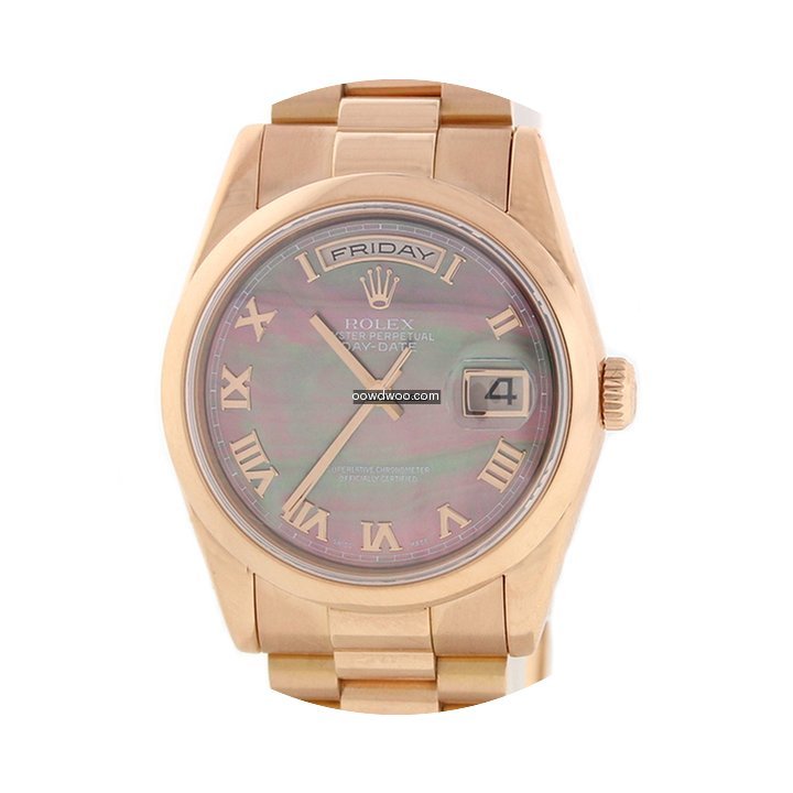 Rolex President Day-Date 18K Gold Tahiti...