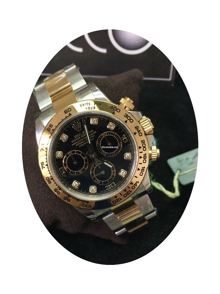 Rolex 116503 Steel Gold Daytona Black Di...