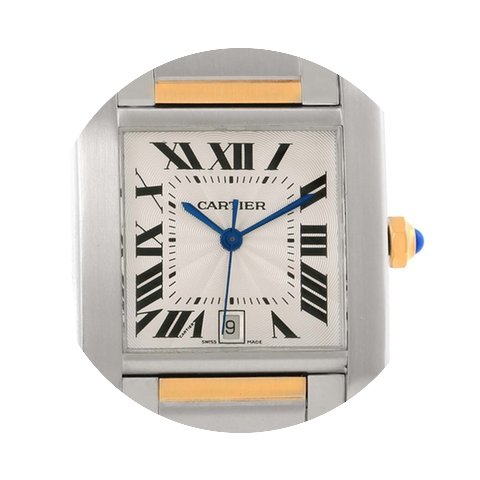 Cartier Tank Francaise Large Steel 18k Y...