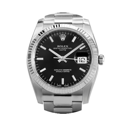 Rolex Oyster Perpetual Date Steel Whiteg...