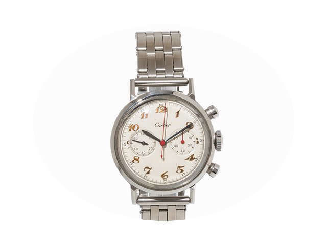 Movado Chronograph, Signed Cartier, Swit...