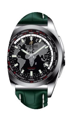 Breitling Galactic Unitime Black Dial Gr...