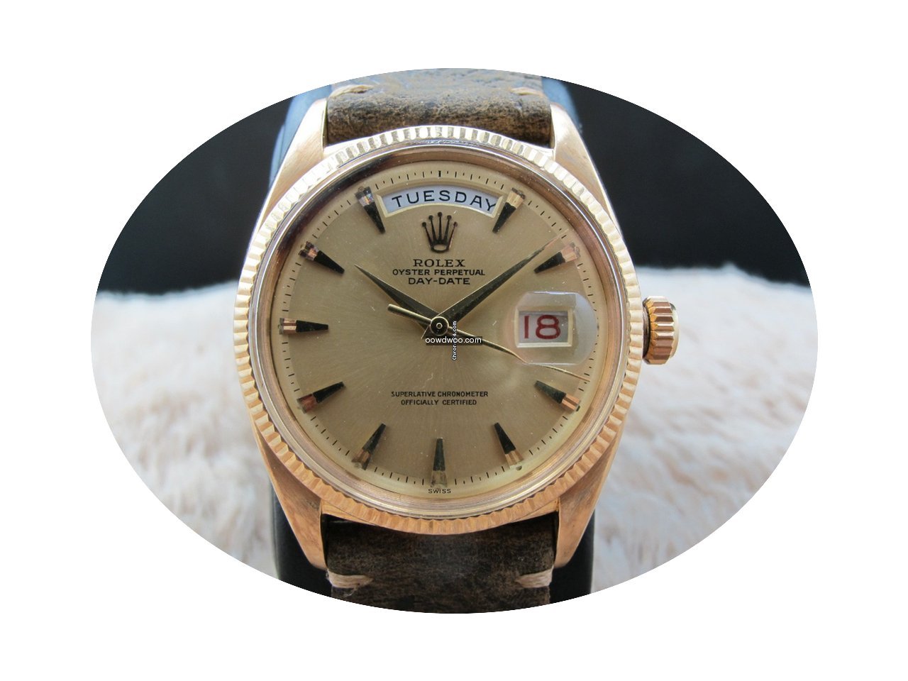 Rolex DAY-DATE 6611 18K Pink Gold with C...