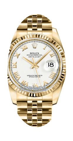 Rolex Datejust 36mm Yellow Gold Midsize ...