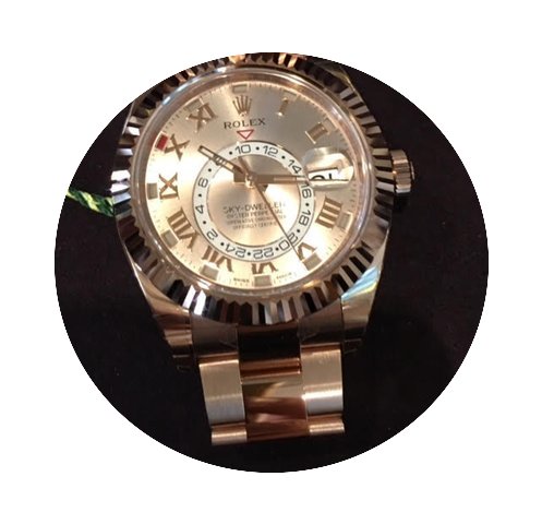 Rolex 32695 Sky Dweller Rose Gold Roman ...