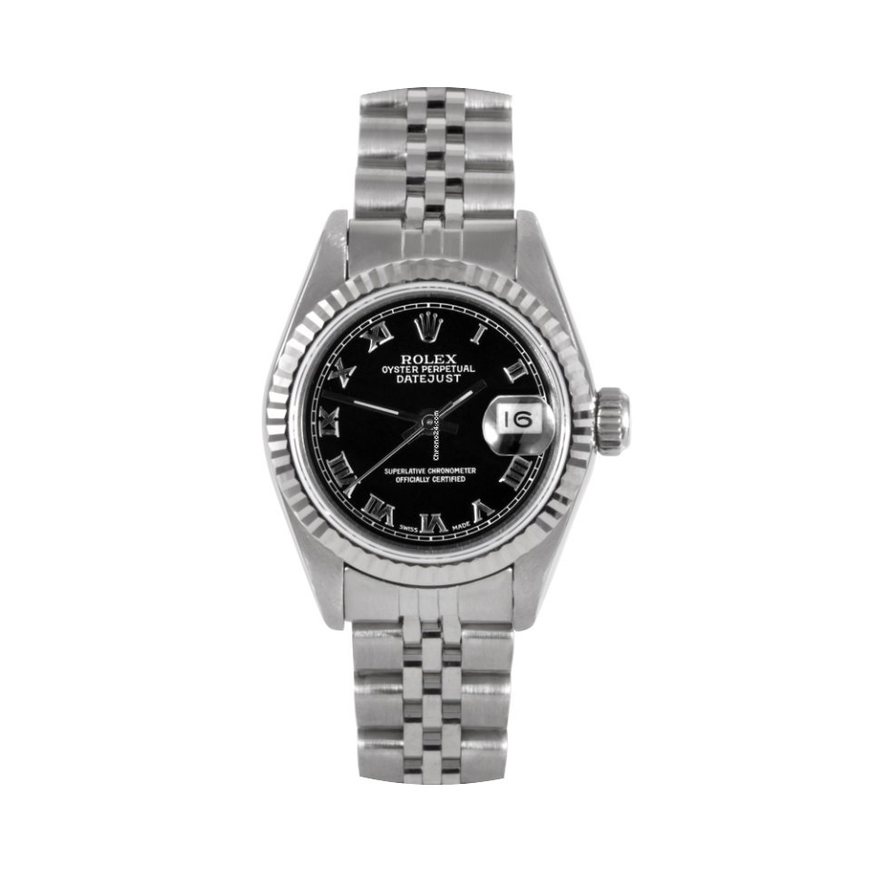 Rolex ladies 69174 Datejust - Black Roma...