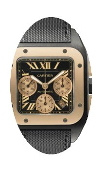 Cartier SANTOS 100 XL CHRONOGRAPH BLACK ...